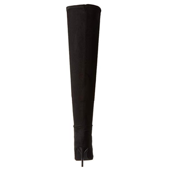Zipper Over The Knee Stiletto Heel Slouch Boots - Picture 7 of 8